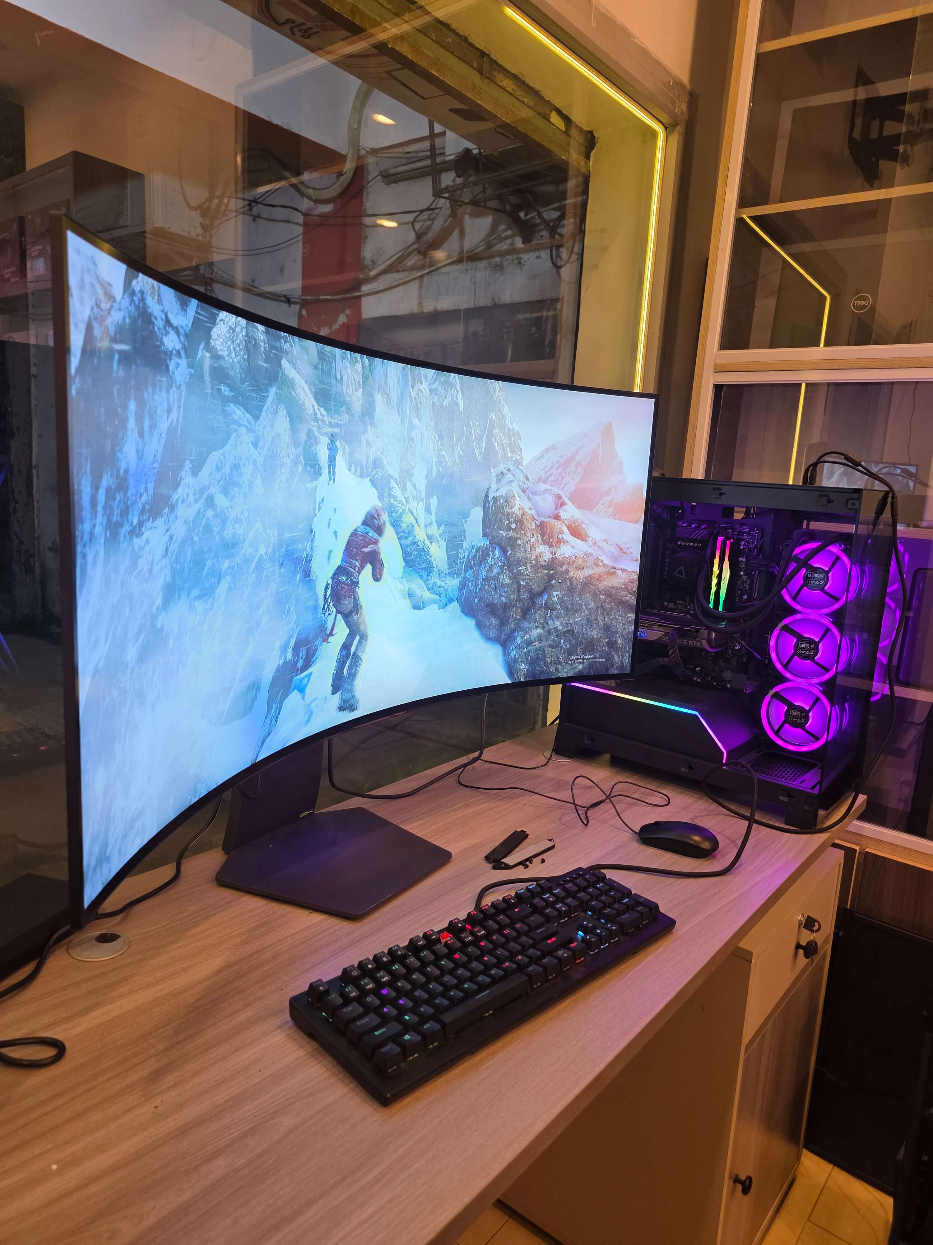 Image Moniteur gaming LG 45" 240hz OLED 21/9ème | Résolution WQHD 3440x1440